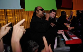 Click to see the Stingers w/ Stevie Wonder @ Paul Newman's Hole in the Wall Gang After Party